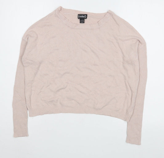 Womens UK Size L Cashel Pink Pullover Jumper