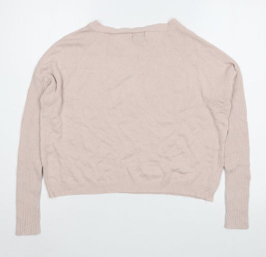 Womens UK Size L Cashel Pink Pullover Jumper