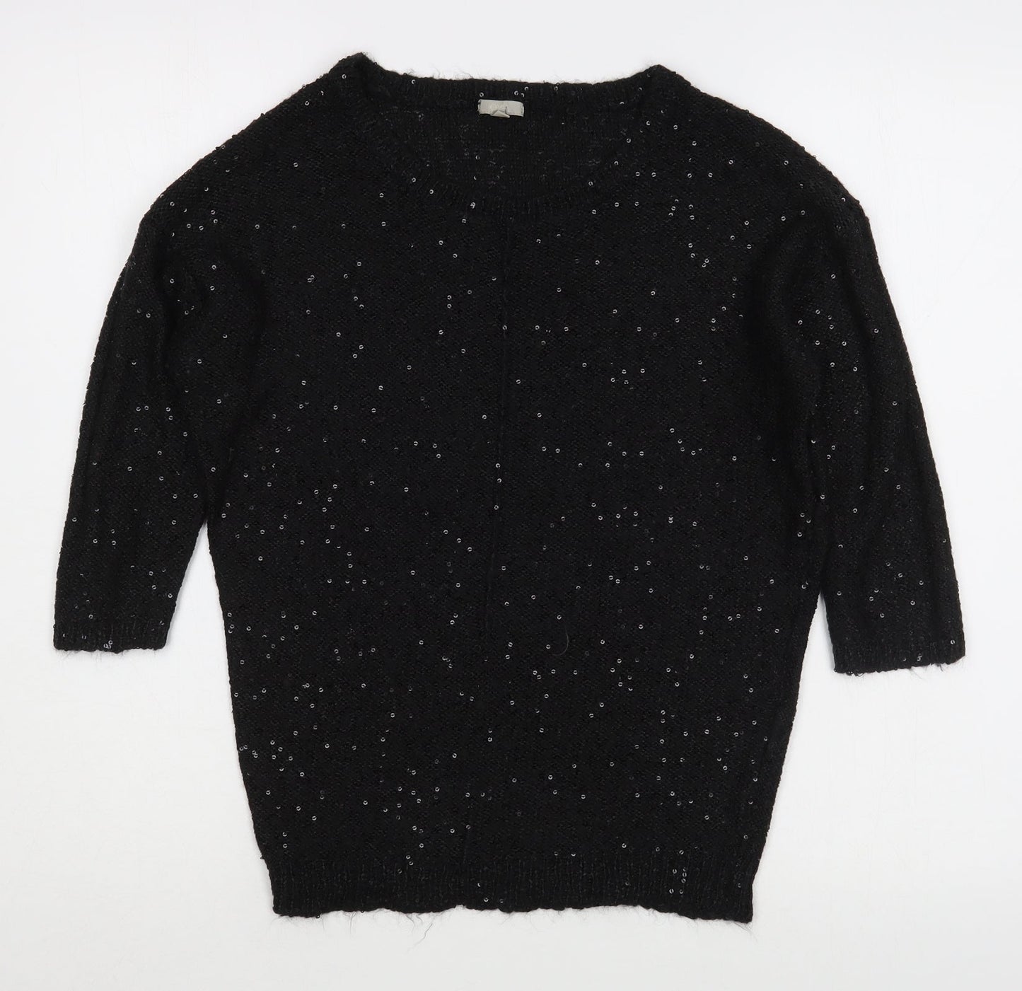 Womens UK Size S OVS Black Pullover Jumper