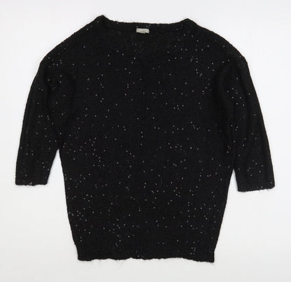 Womens UK Size S OVS Black Pullover Jumper