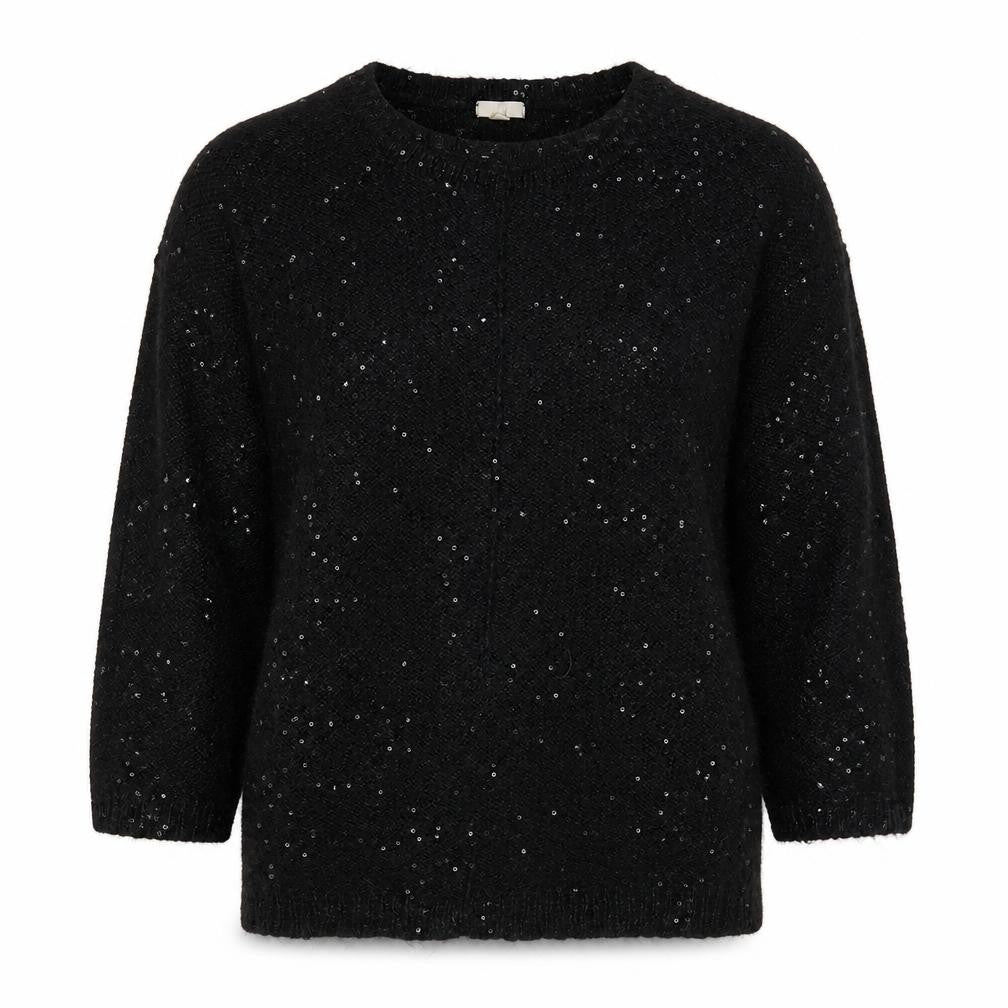 Womens UK Size S OVS Black Pullover Jumper