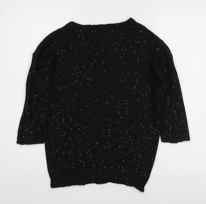 Womens UK Size S OVS Black Pullover Jumper