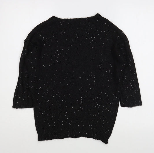 Womens UK Size S OVS Black Pullover Jumper