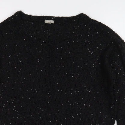 Womens UK Size S OVS Black Pullover Jumper