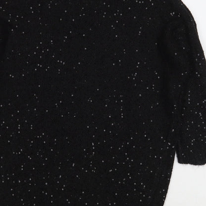 Womens UK Size S OVS Black Pullover Jumper