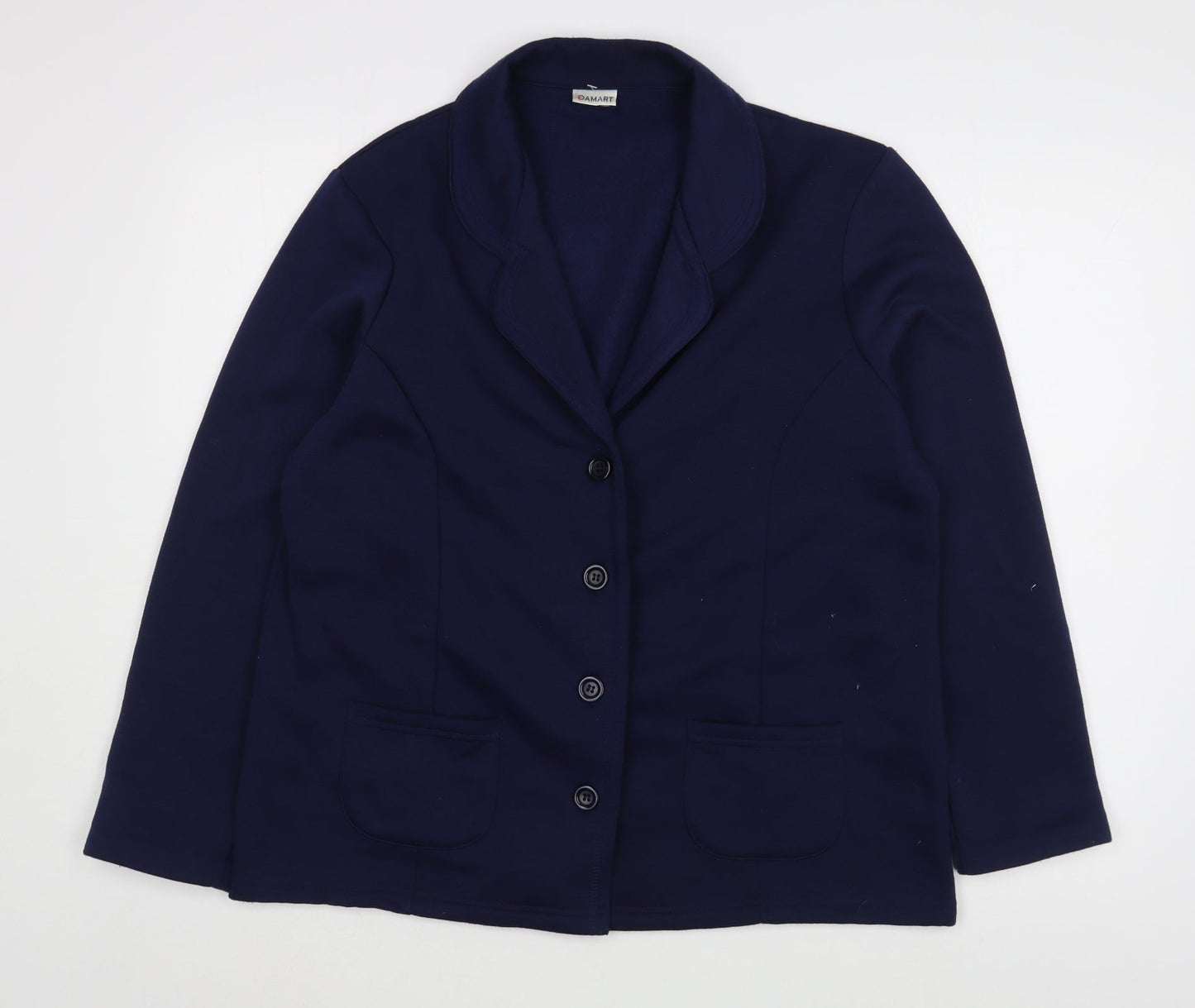 Damart Womens Blue   Jacket  Size M  Button