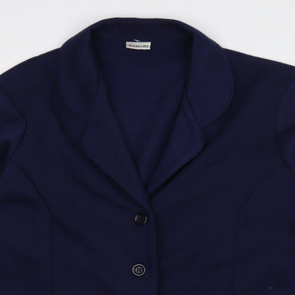 Damart Womens Blue   Jacket  Size M  Button