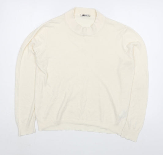 Womens UK Size 16 Marks and Spencer White Pullover Jumper