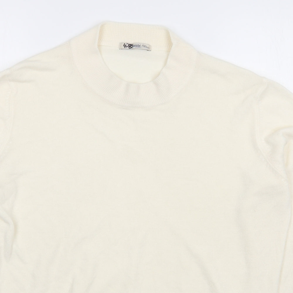 Womens UK Size 16 Marks and Spencer White Pullover Jumper