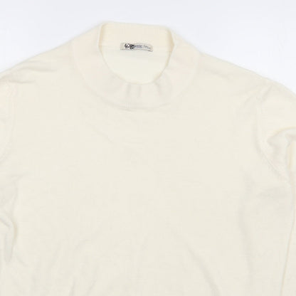 Womens UK Size 16 Marks and Spencer White Pullover Jumper