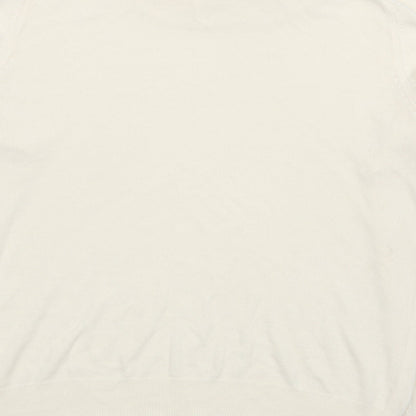 Womens UK Size 16 Marks and Spencer White Pullover Jumper