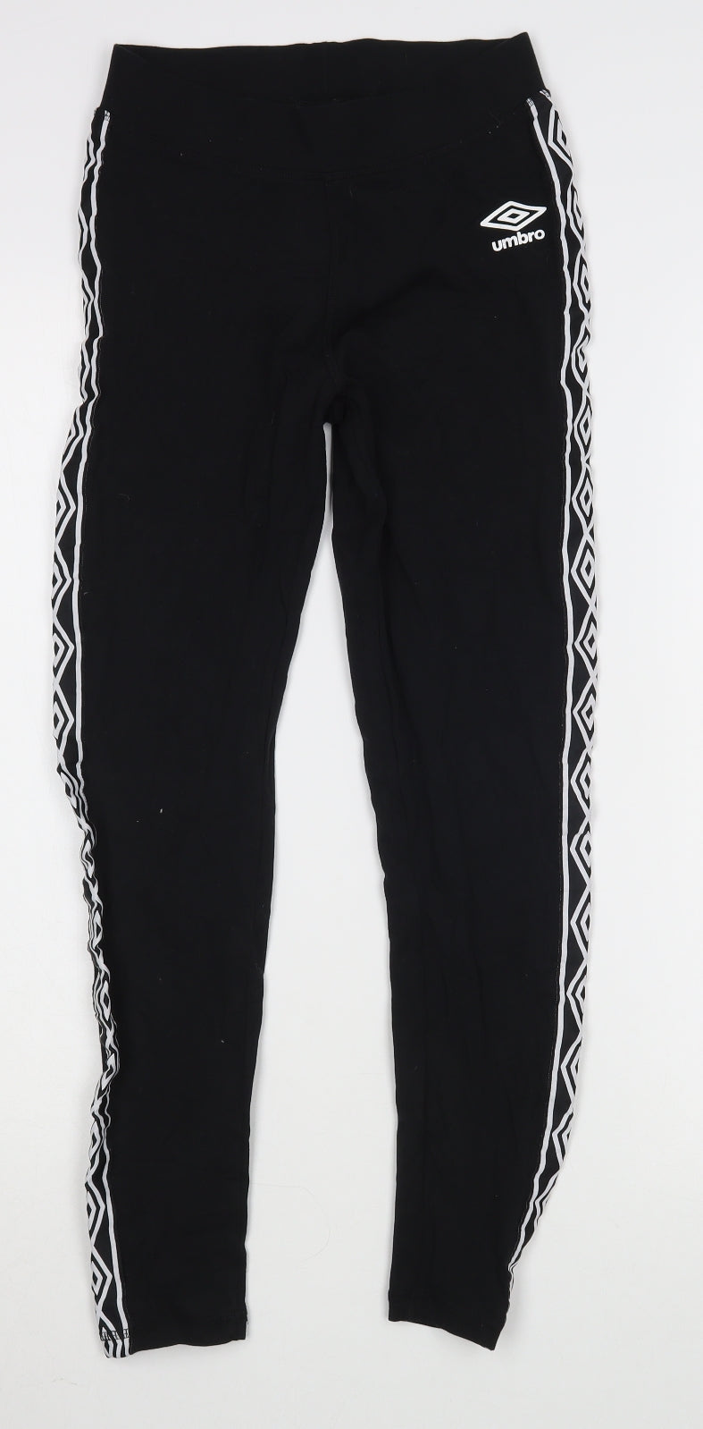 Umbro Womens Black  Cotton Jogger Leggings Size XS L25 in