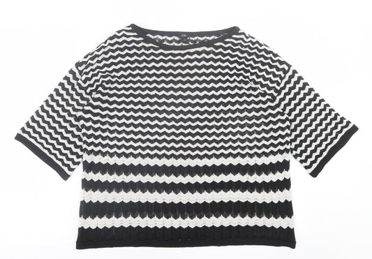 Womens UK Size 10 River Island White Pullover Jumper