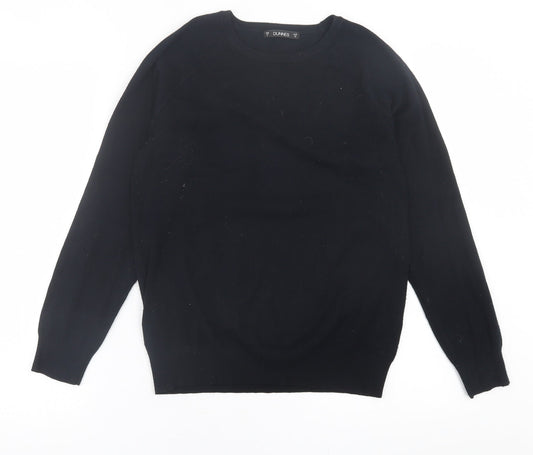 Womens UK Size M Dunnes Stores Black Pullover Jumper