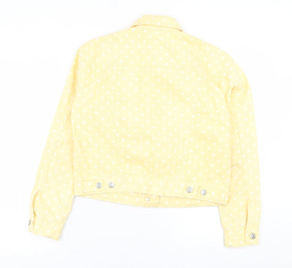 Womens UK Size 8 Topshop Yellow Jacket