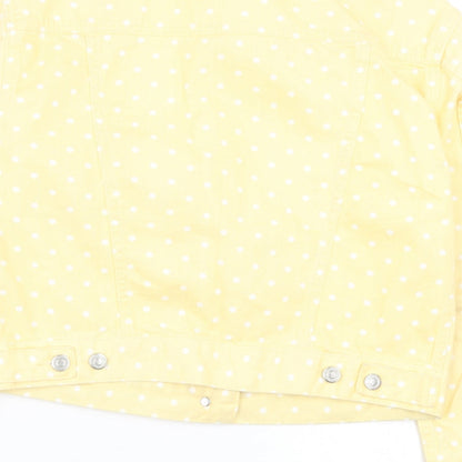 Womens UK Size 8 Topshop Yellow Jacket