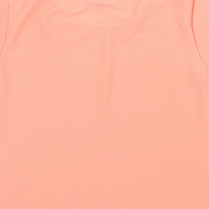Womens UK Size 10 Topshop Orange Basic T-Shirt