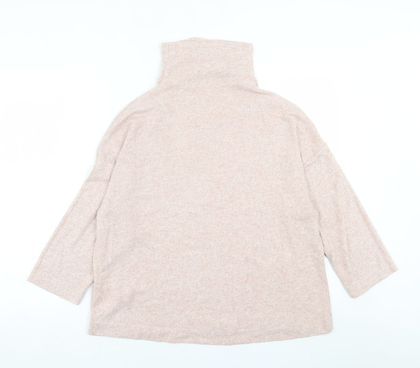 Womens UK Size L Stradivarius Pink Pullover Jumper