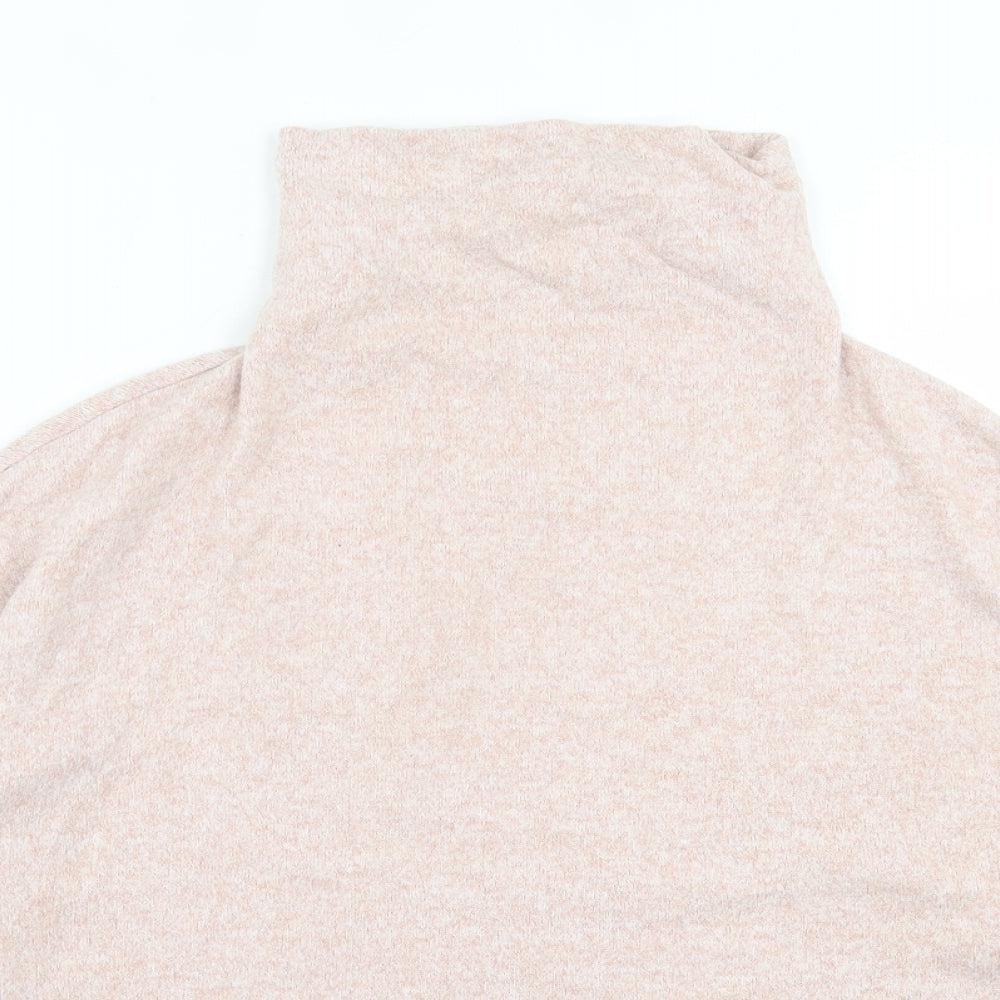 Womens UK Size L Stradivarius Pink Pullover Jumper