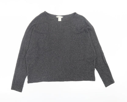 Womens UK Size XS H&M Grey Pullover Jumper