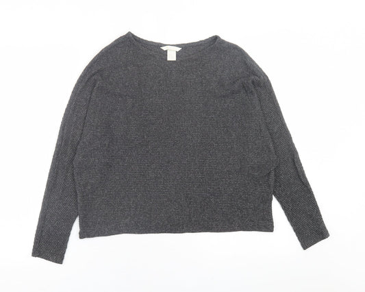 Womens UK Size XS H&M Grey Pullover Jumper