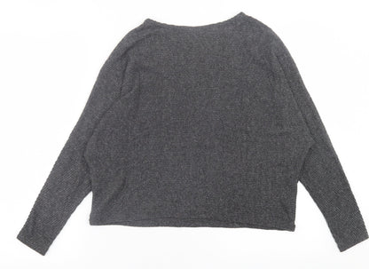 Womens UK Size XS H&M Grey Pullover Jumper