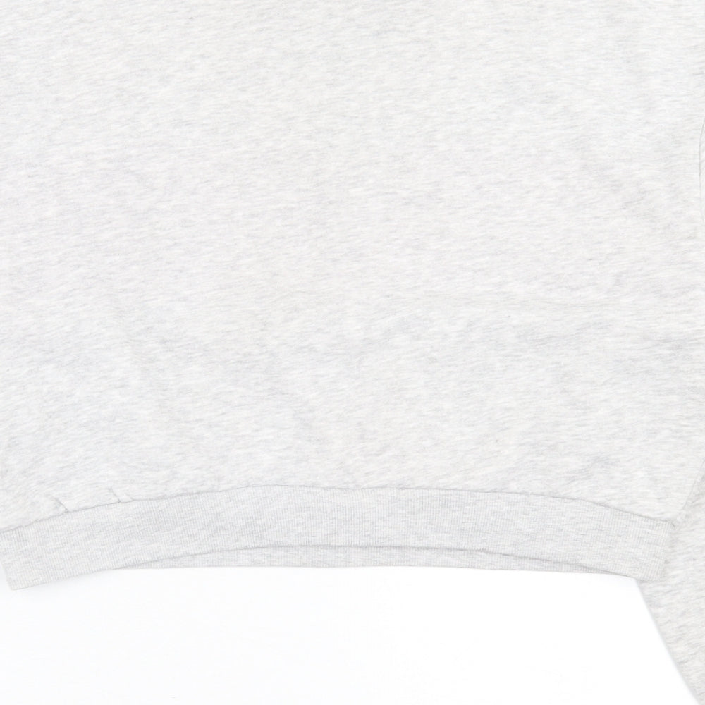 H&M Womens Grey  Cotton Pullover Sweatshirt Size S  Zip - California