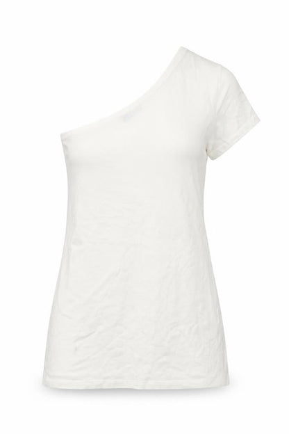 Womens UK Size S Bershka White Basic Blouse