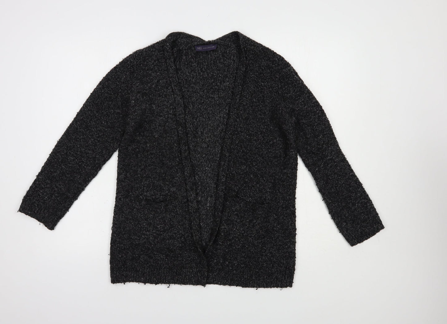Womens UK Size S Marks and Spencer Grey Cardigan Jumper