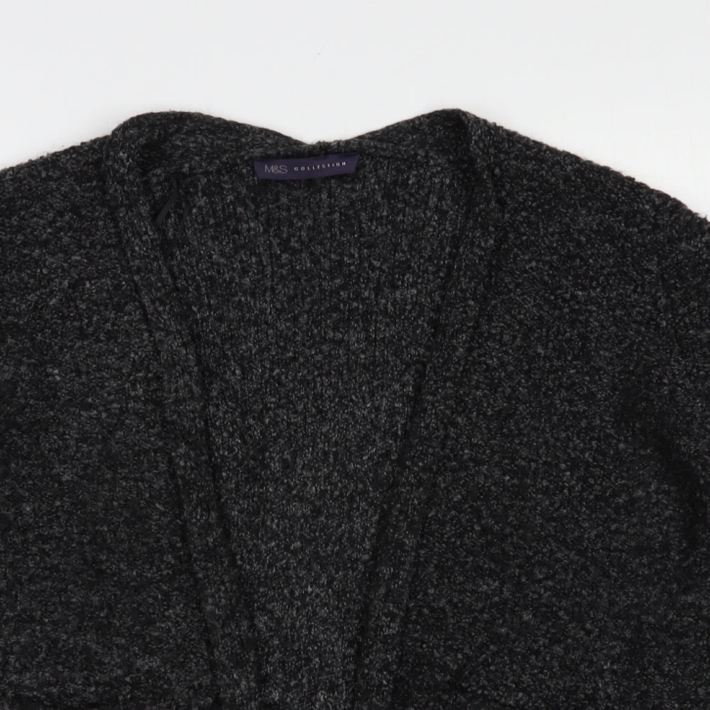 Womens UK Size S Marks and Spencer Grey Cardigan Jumper