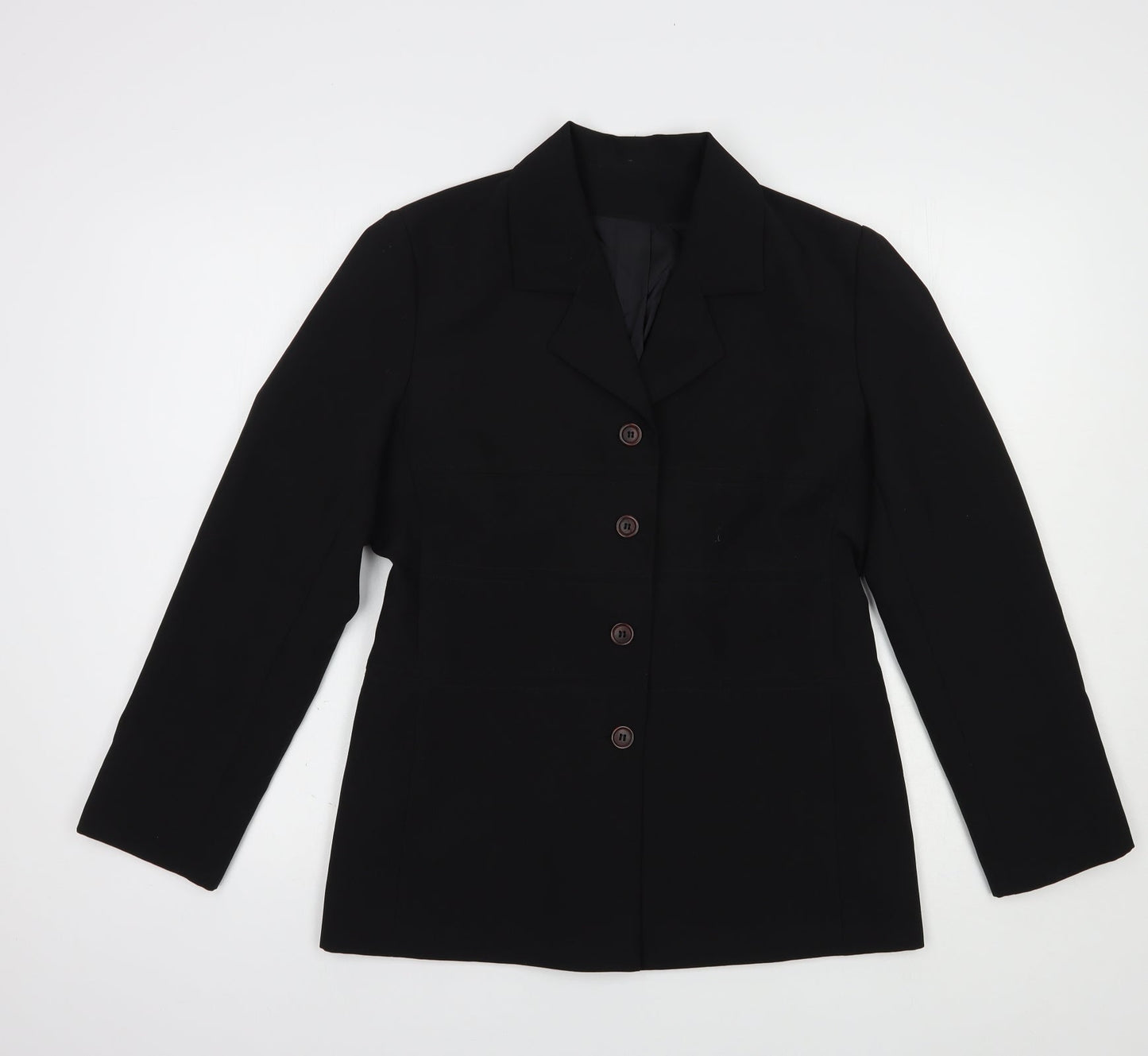 New Look Womens Black   Jacket Blazer Size 12  Button
