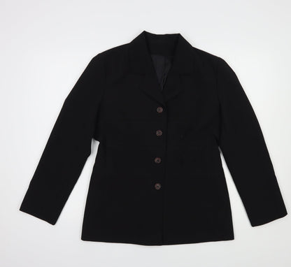 New Look Womens Black   Jacket Blazer Size 12  Button
