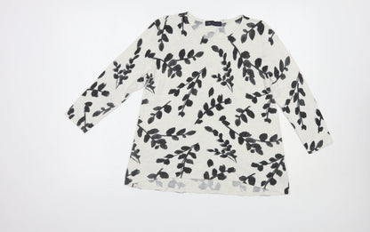 Womens UK Size 12 Marks and Spencer White Pullover Jumper