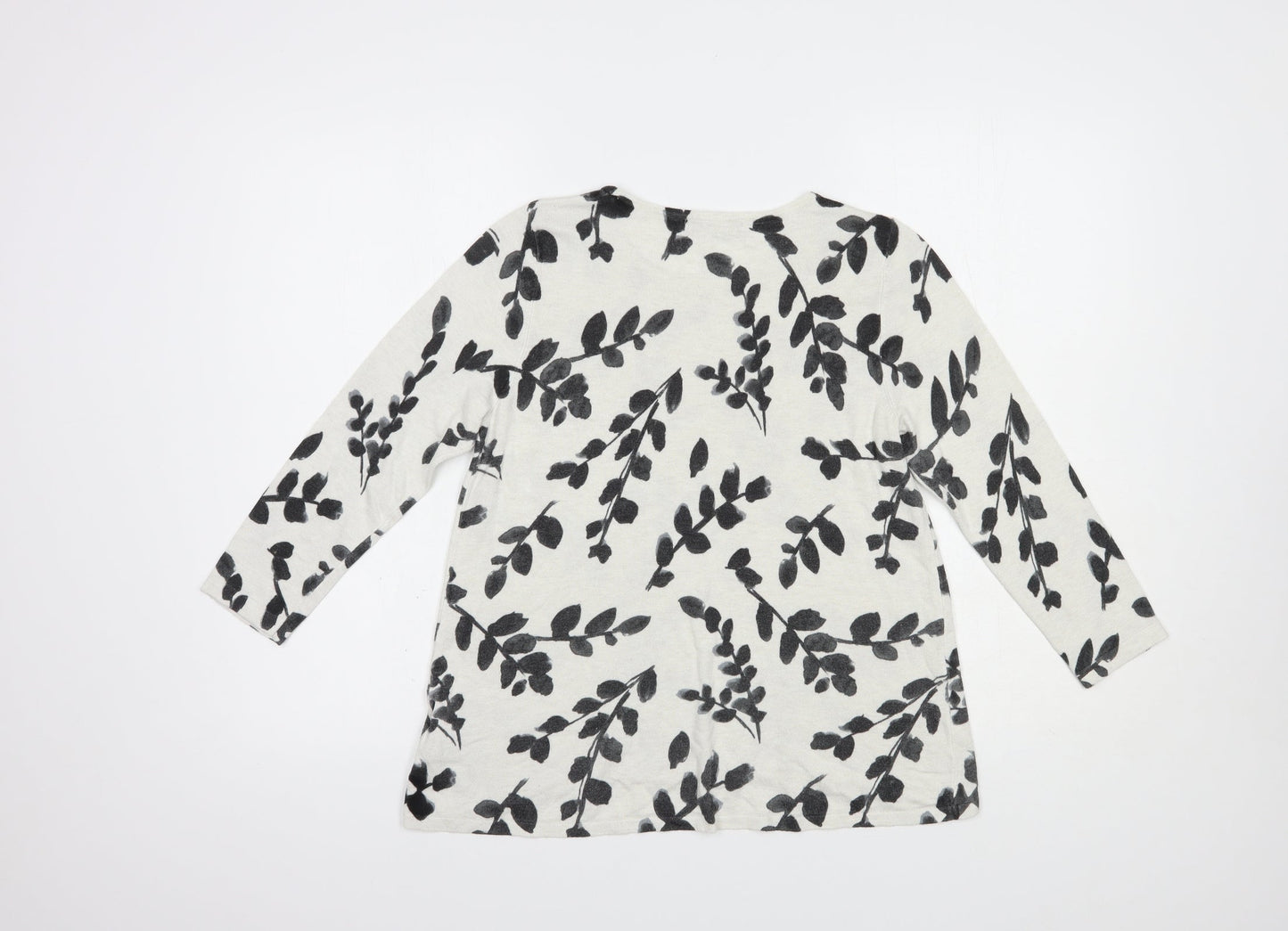 Womens UK Size 12 Marks and Spencer White Pullover Jumper