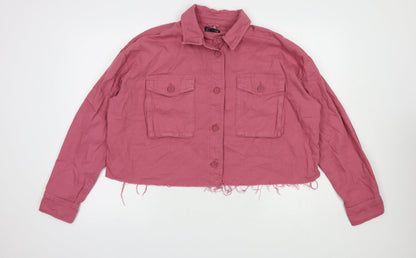 Womens UK Size M Topshop Pink Jacket