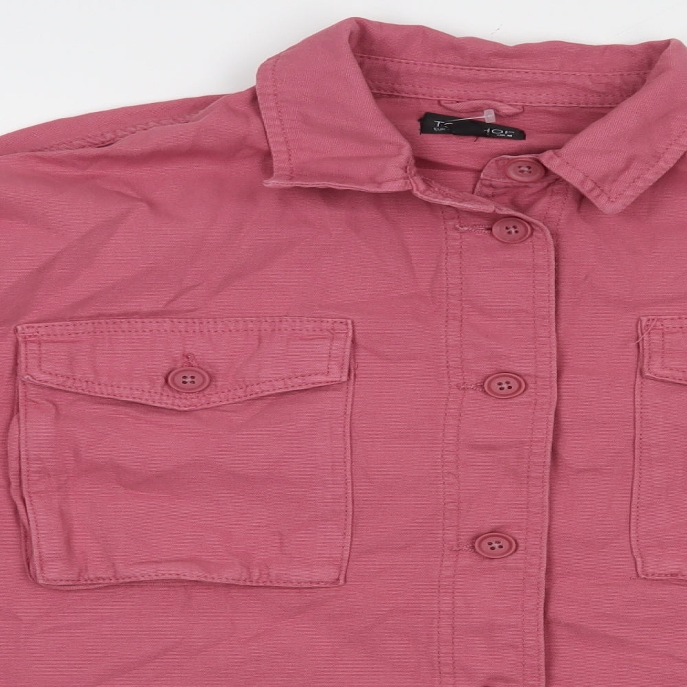 Womens UK Size M Topshop Pink Jacket