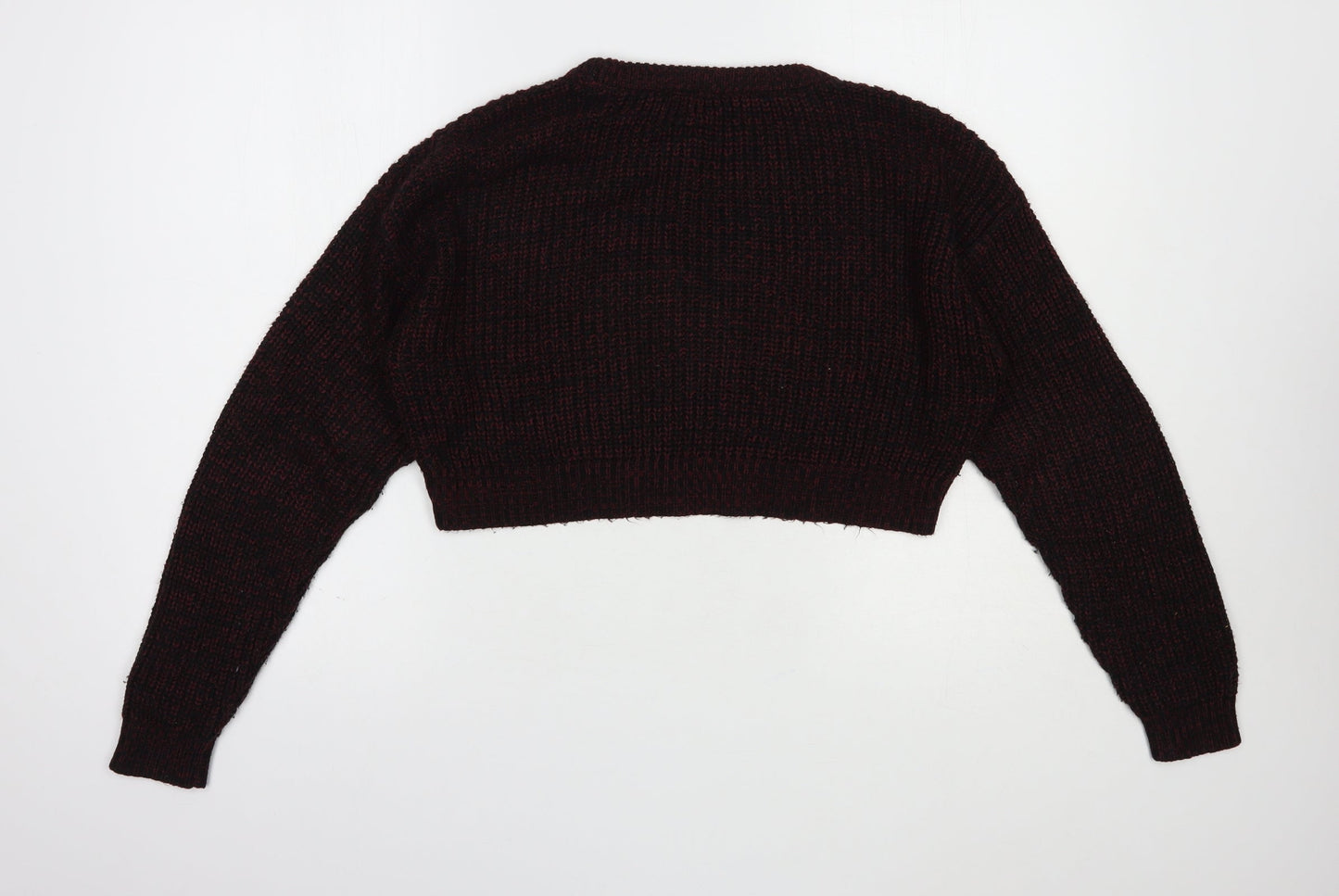 New Look Girls Purple Crew Neck  Acrylic Pullover Jumper Size 12 Years  Pullover