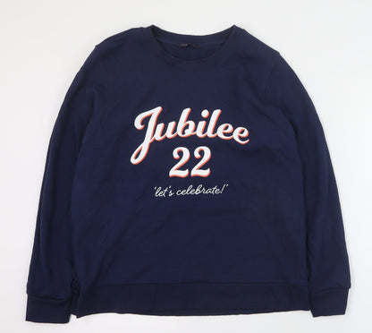 Womens UK Size 18 Marks and Spencer Blue Pullover Sweatshirt