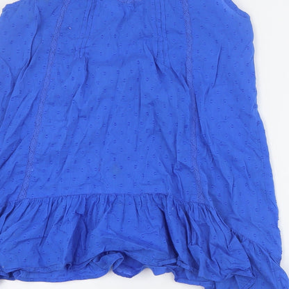 Womens UK Size 8 Monsoon Blue Basic Tank