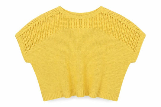 Womens UK Size M Peacocks Yellow Pullover Jumper