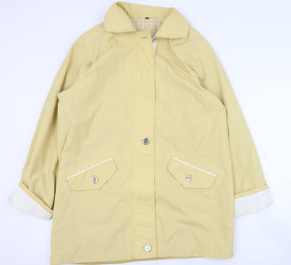 Womens UK Size 10 Berketex Yellow Pea Coat
