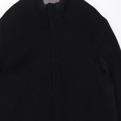 Jeffrey Banks Womens Black   Trench Coat Coatigan Size M