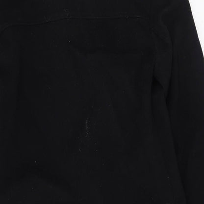 Jeffrey Banks Womens Black   Trench Coat Coatigan Size M