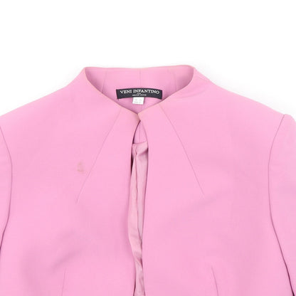 Venini Womens Pink   Jacket Poncho Size 10