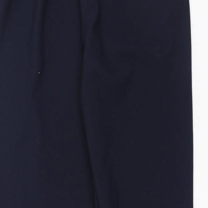 BM Womens Blue  Polyester Trousers  Size 14 L26 in Regular
