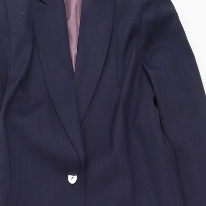 Kit Womens Blue  Polyester Fit & Flare  Size 12  V-Neck