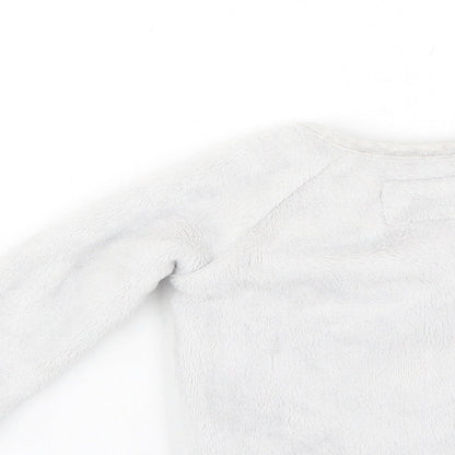 F&F Girls Grey Solid Cotton Cami Pyjama Top Size 3-6 Months   - Bunnies