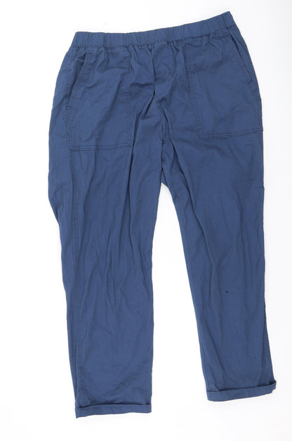 Womens UK Size L Dunnes Stores Regular Fit  Blue Trousers