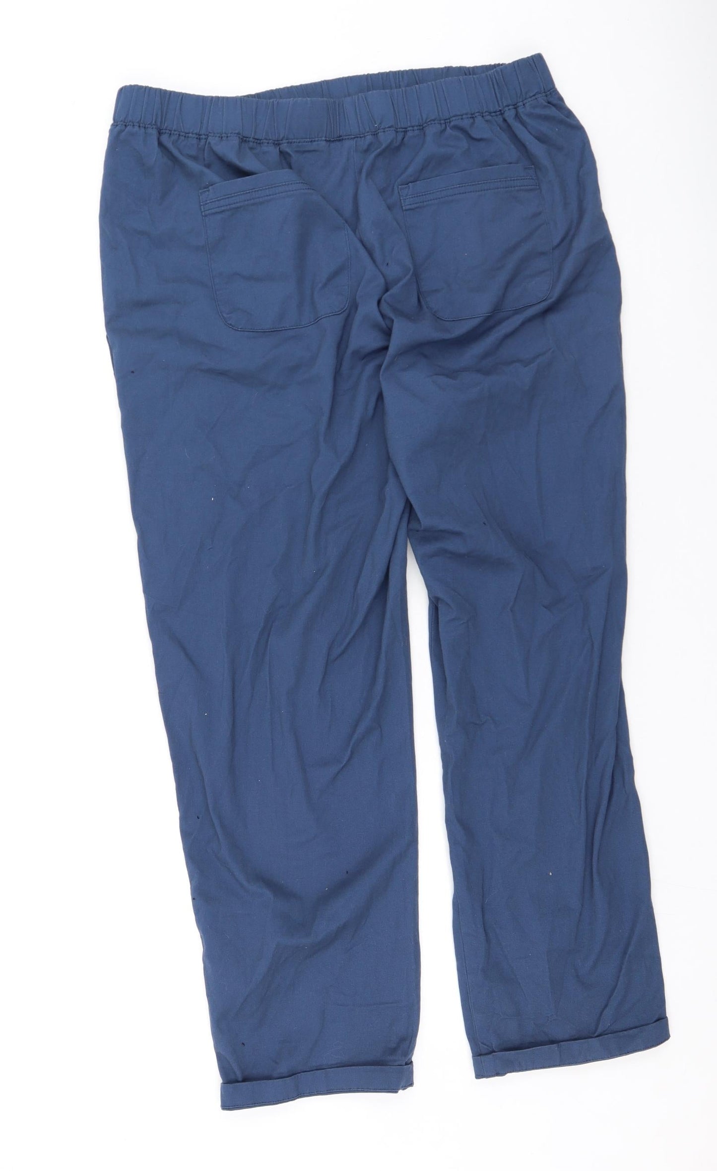 Womens UK Size L Dunnes Stores Regular Fit  Blue Trousers
