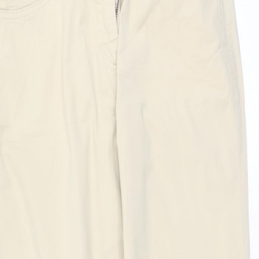 Backtee Womens Beige  Cotton Trousers  Size 16 L26 in Regular